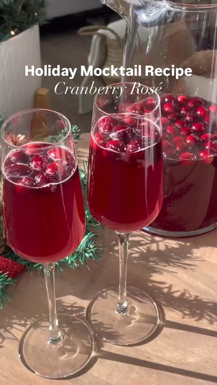 Cranberry Rosé! 🥂✨🎄

3 ingredients. 1 garnish. SO DELISH!

This is a perfect batch mocktail to make if you’re hosting friends and family or something to take with you!

Grab your favorite bottle of non-alcoholic bubbly rosé, fresh cranberry juice, and 1 to 2 large lemons (juiced). Combine the ingredients in your pitcher, stir together, and top with cranberries! Serve and enjoy! 🫶

Ingredients
• 1 bottle of non-alcoholic bubbly rosé
• 2 cups cranberry juice
• 1/4 lemons juice
• Garnish: cranberries

Favorite NA Rosé:
• @drinksurely Sparkling Rosé
• @noughtyaf Rosé
• @oddbird Rosé
• @tostbeverages Sparkling Rosé

✨✨✨
#mocktail #drinkrecipes #holidayrecipe #holidaydrinks #christmasideas #mocktailgirlie #cranberrymocktail

#LTKHoliday #LTKHome #LTKSeasonal