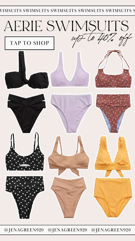 Bikinis | Swim | Travel | Resort Wear | beach vacation | High waisted bikini | Aerie Swim 

#LTKunder50 #LTKtravel #LTKswim