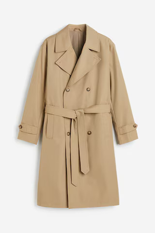 H & M - Oversized Fit Trench coat - Beige | H&M (UK, MY, IN, SG, PH, TW, HK)