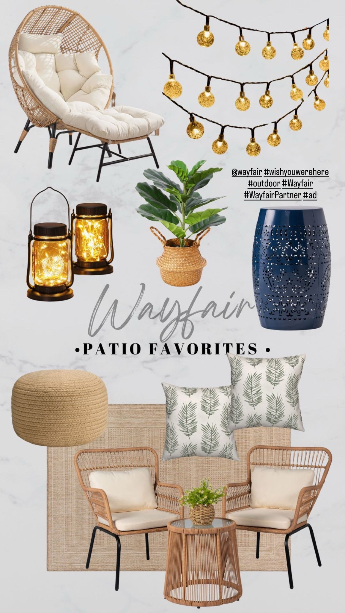 @wayfair patio and outdoor favorites for summer #wishyouwerehere #outdoor #Wayfair #WayfairPartner #ad

#LTKHome