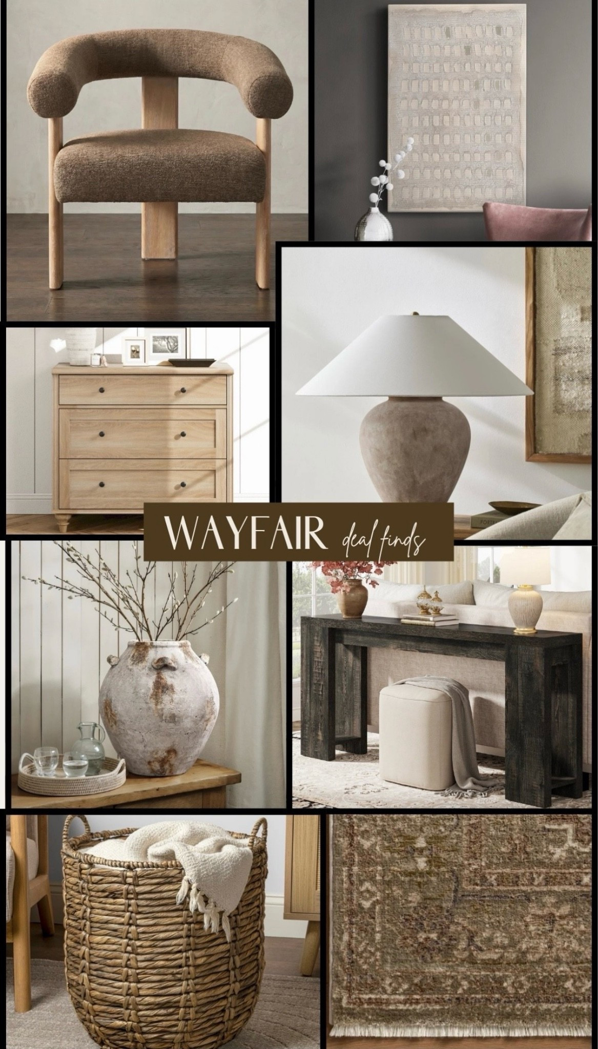 Neutral favorite finds days on sale- Wayfair is crushing it! 🤎

Furniture, vases, rugs, lamps and more

#LTKHome #LTKSaleAlert