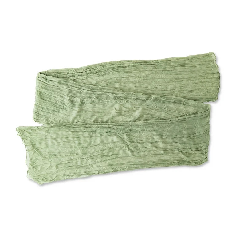 Sage Green Gauze Cheesecloth Fabric Table Runner Decoration, 10', by Way To Celebrate | Walmart (US)