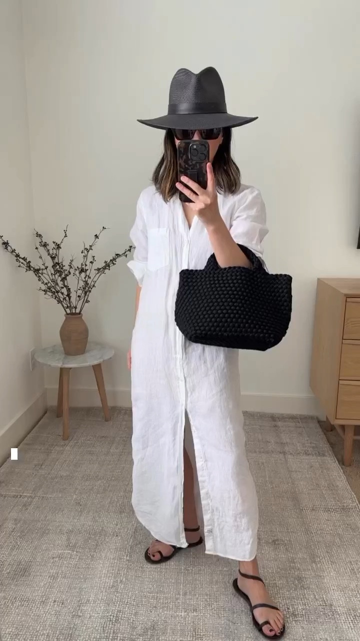 Frank & Eileen Rory linen dress. Using this as a coverup. Washed and dried which made the length come up a bit. I sized down, but I should have gone TTS. Also semi-sheer. 

Dress - Frank & Eileen xxs
Hat - Janessa Leone small
Sandals - Tkees 5
Bag - Naghedi mini 

Petite Style, Neutral outfit, capsule wardrobe, minimal style, street style outfits, Affordable fashion, Spring fashion, Spring outfit, spring break, spring dress, swim. 

#LTKshoecrush #LTKswim #LTKSeasonal