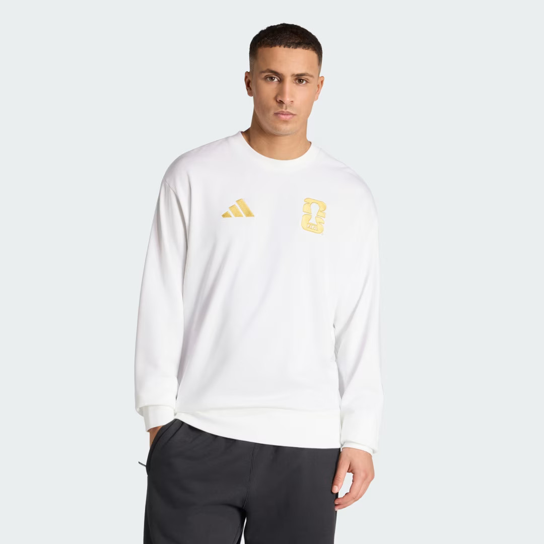 adidas FIFA World Cup 2026 Official Emblem Sweatshirt White XS - Mens Soccer Hoodies & Sweatshirts | adidas (US)