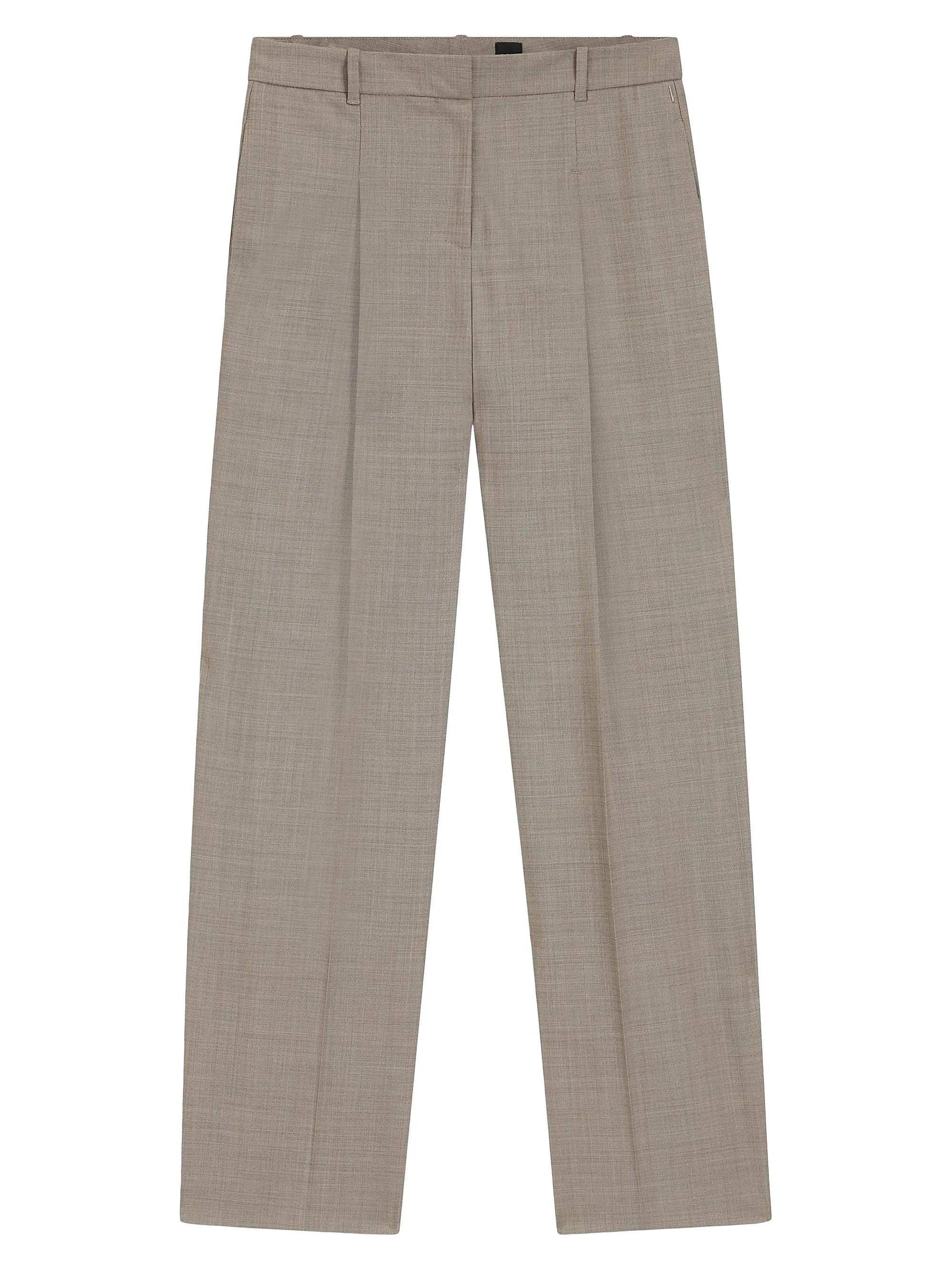 Regular-Fit Trousers in Stretch-Wool Sharkskin | Saks Fifth Avenue