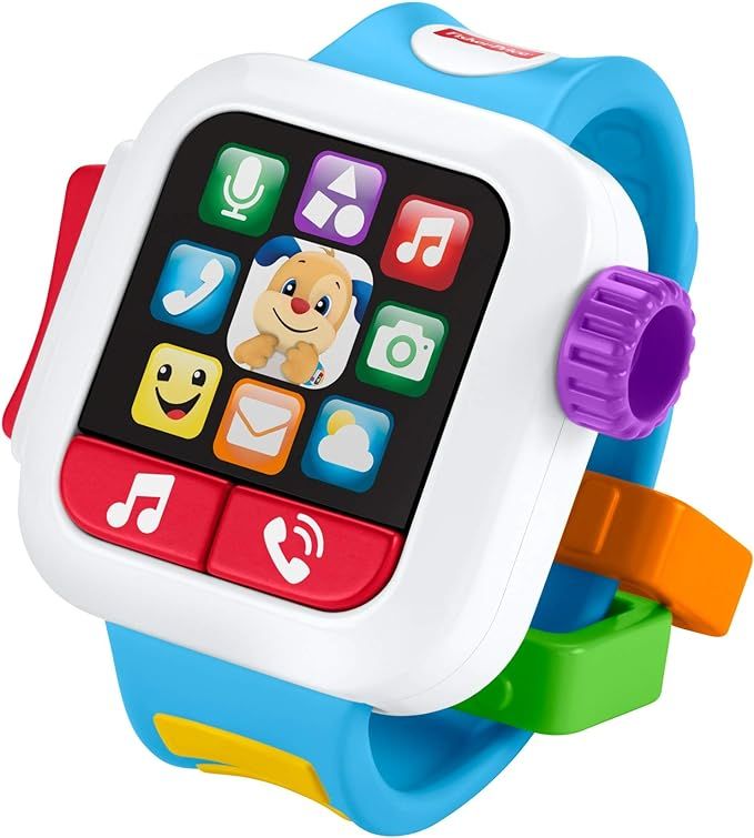 Amazon.com: Fisher-Price Laugh & Learn Time to Learn Smartwatch, early role-play toy with music a... | Amazon (US)