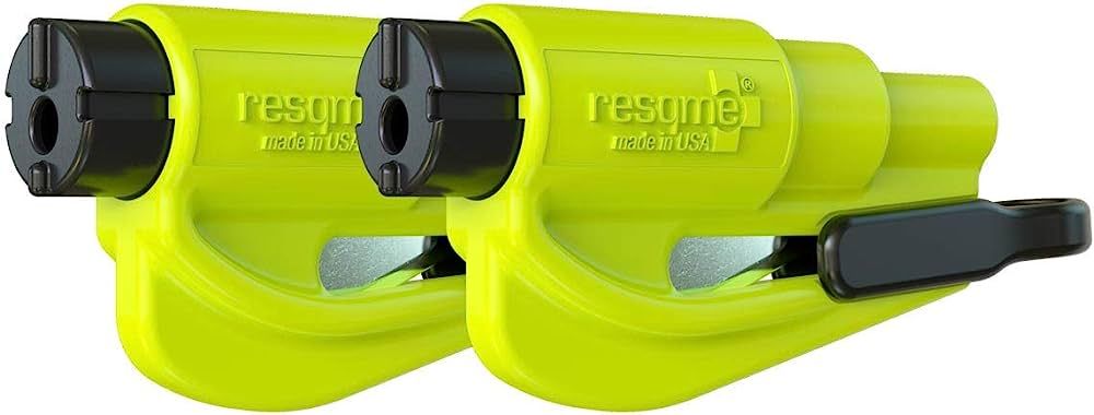 Resqme Pack of 2, The Original Emergency Keychain Car Escape Tool, 2-in-1 Seatbelt Cutter and Win... | Amazon (US)