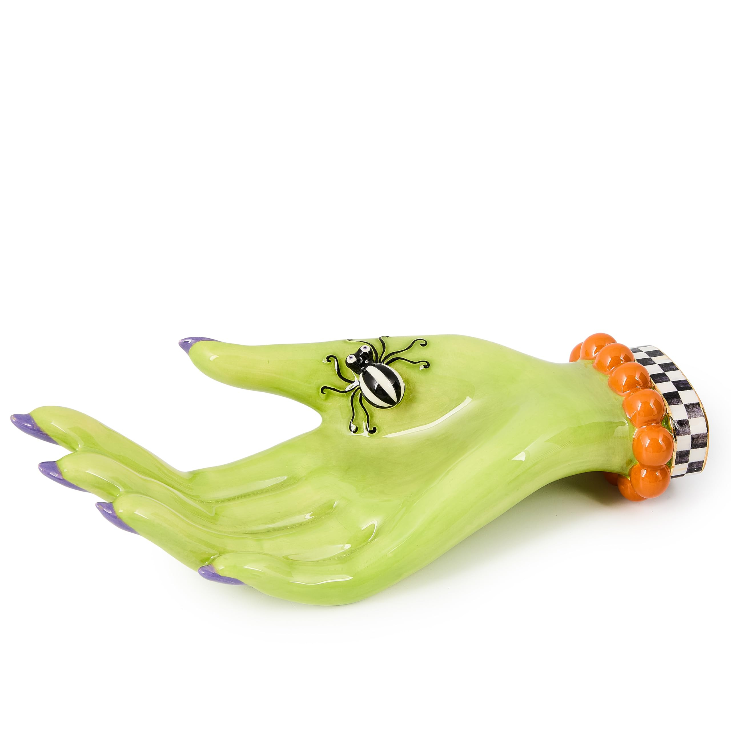 MACKENZIE-CHILDS Ceramic Trinket Tray, Unique Tray for Room Decor, Greta Witch’s Hand | Amazon (US)