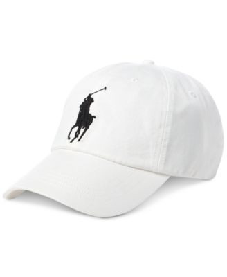 Polo Ralph Lauren Men's Big Pony Chino Sports Hat - White | Macy's