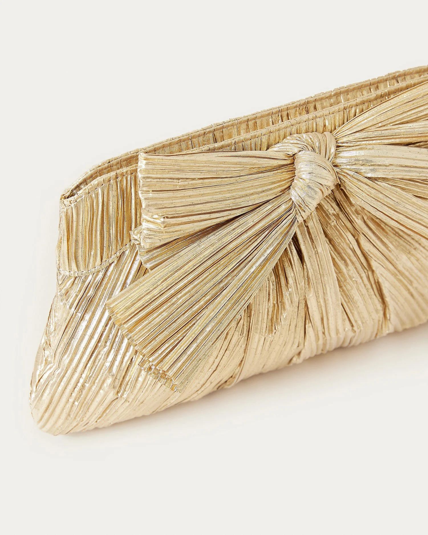 Rayne Gold Bow Clutch | Loeffler Randall