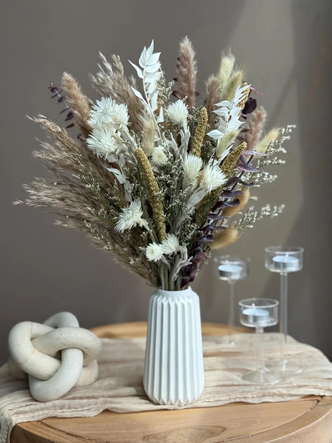 Dried Flowers Bouquet “Velouris” – Neutral Earthy Home Decor, Rustic Gift, Long-Lasting Arr... | Etsy (US)