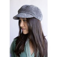 C.C. Newsboy Cap for Women in Grey Knit | Glik's