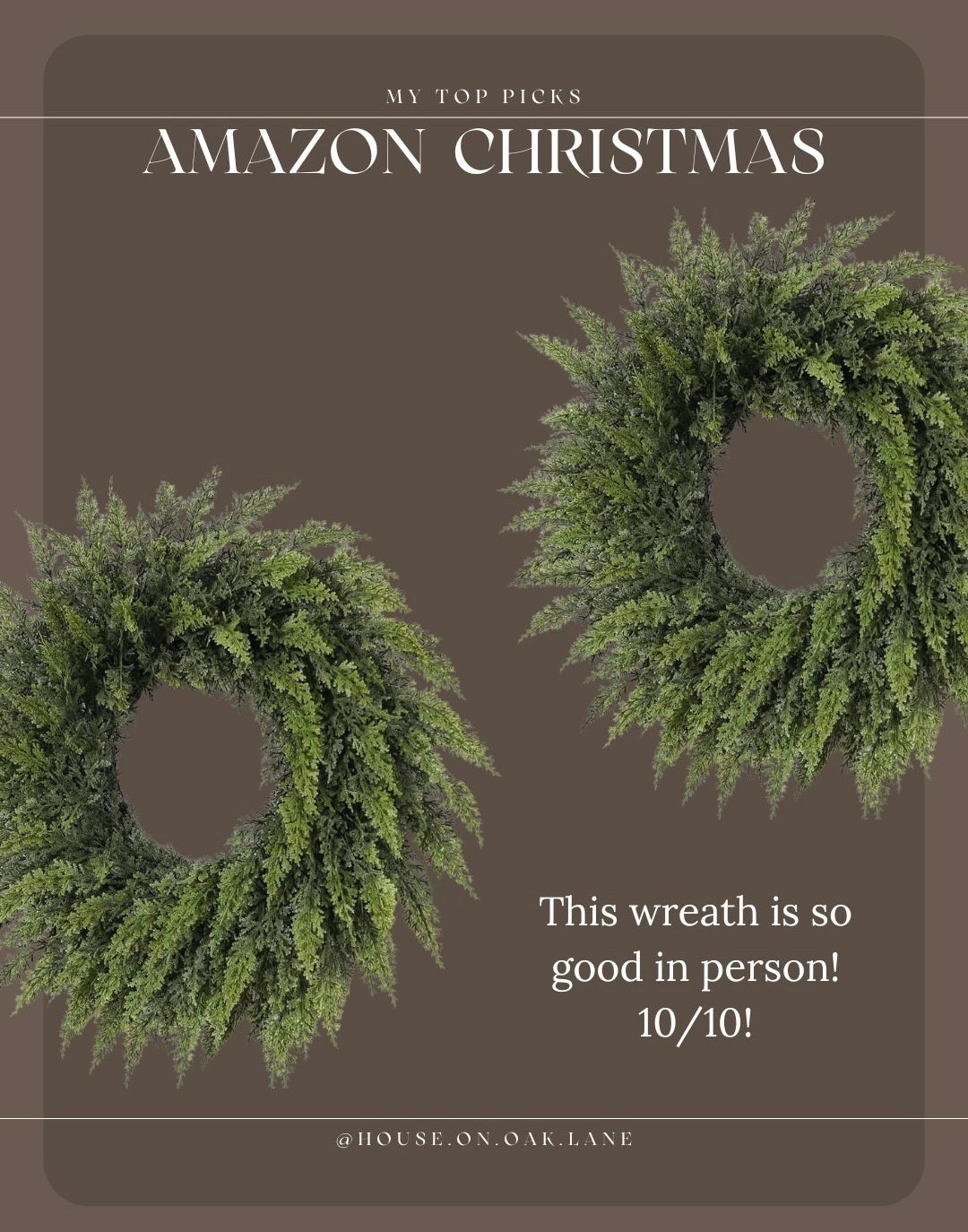 Amazon Christmas Wreaths!

#AmazonPartner #amazonfinds #amazonhome #amazondecor #amazonmusthaves #homedecorfinds #homeinspo #modernhomedecor #interiordecor #decorinspo earns commission (affiliate)

#LTKSeasonal #LTKHoliday #LTKHome