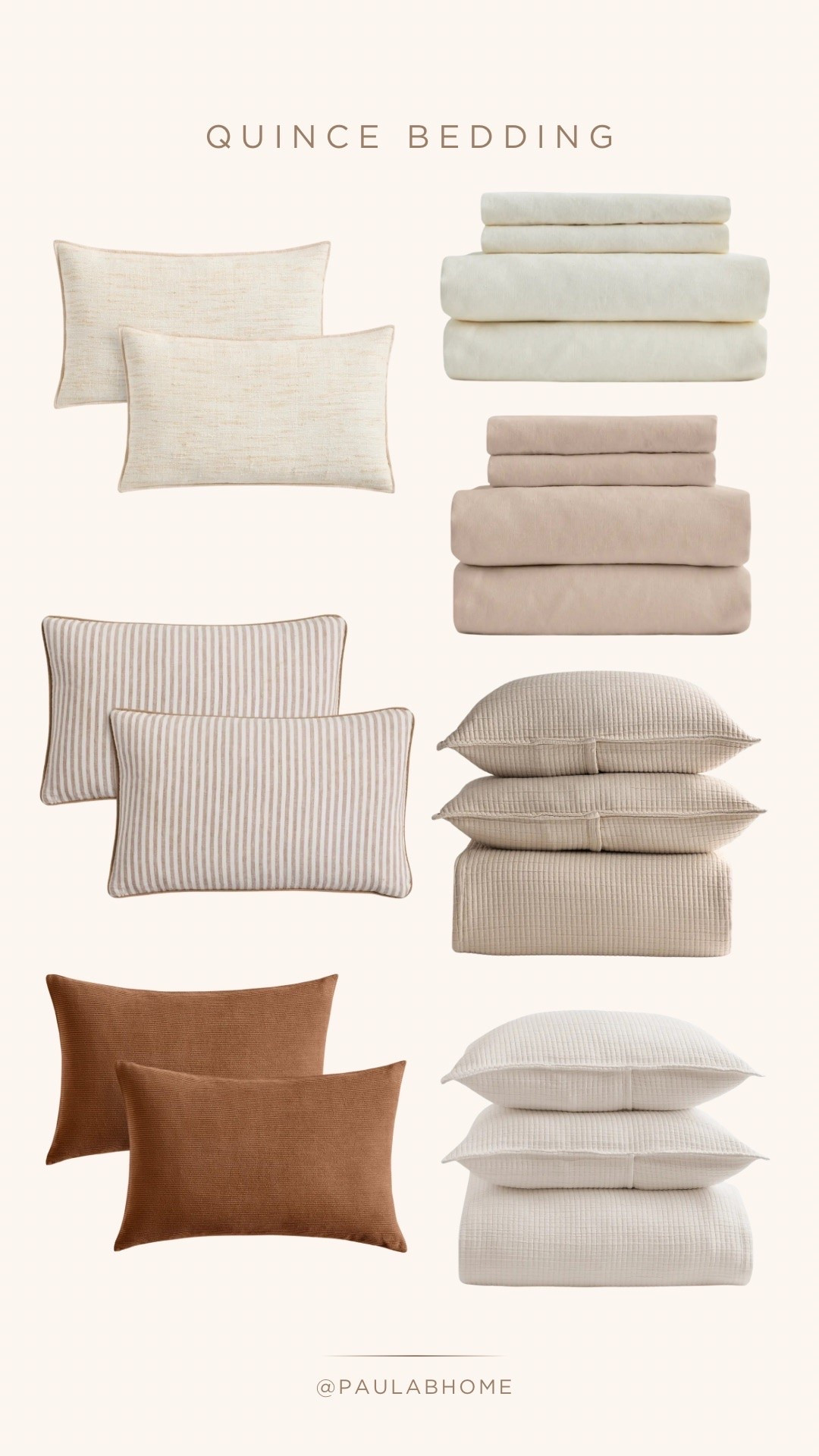 You can’t go wrong with Quince bedding! Love their linen sheets and all the gorgeous neutral tones they offer. 

Quilt, throw pillow, linen sheet sets.

#LTKHome #LTKU #LTKmorningroutine