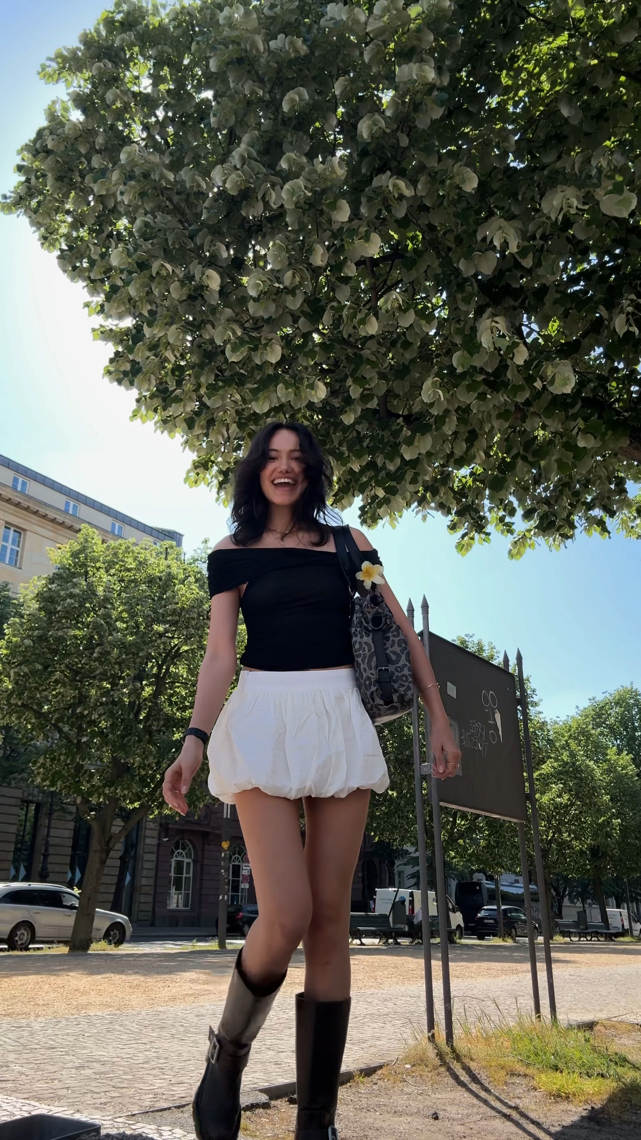 pov: your boyfriend steals your phone during your fitcheck 😂 

#springfashion #springoutfit #springsummer #summerstyle #summeroutfit #pinterestoutfit #outfitvideo #outfitcheck #miniskirt #balloonskirt #puffyskirt #ballonrock #offshoulder #offshouldertop #leoseason #flowerhairclip #fitcheck #couple

#LTKSeasonal #LTKstyletip #LTKeurope