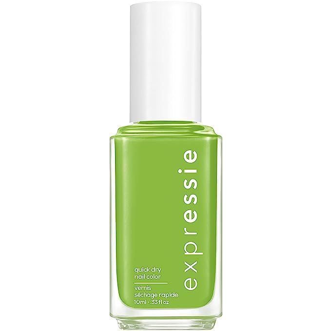 essie expressie Quick Dry Vegan Nail Polish, Electric Coral-Red with Pink Undertones, Ahead of th... | Amazon (US)