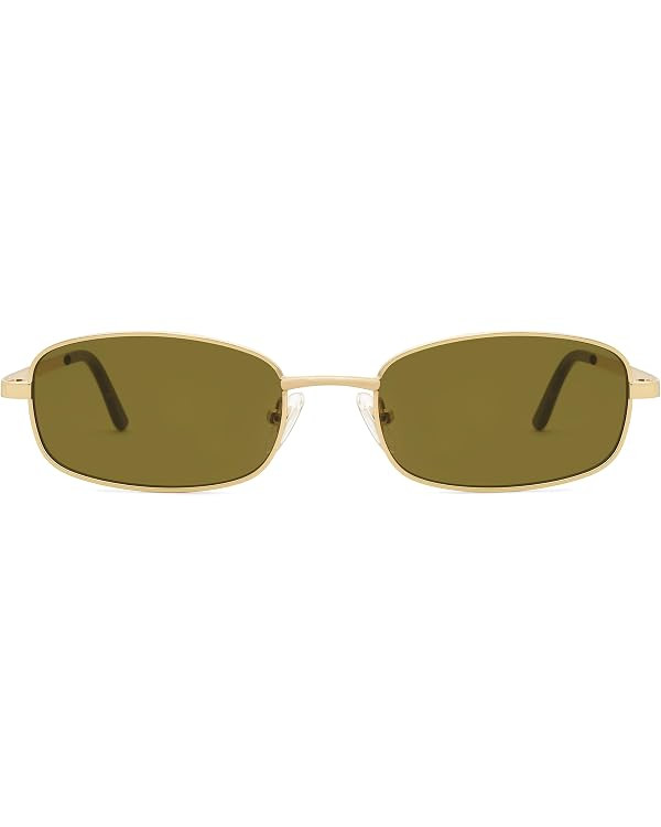 SOJOS Trendy Rectangle Sunglasses Womens Mens, Retro 80s 90s Y2k Chic Narrow Thin Skinny Sunnies ... | Amazon (US)