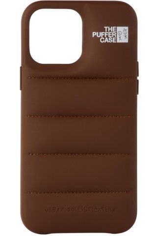 Brown 'The Puffer' iPhone 13 Pro Max Case | SSENSE