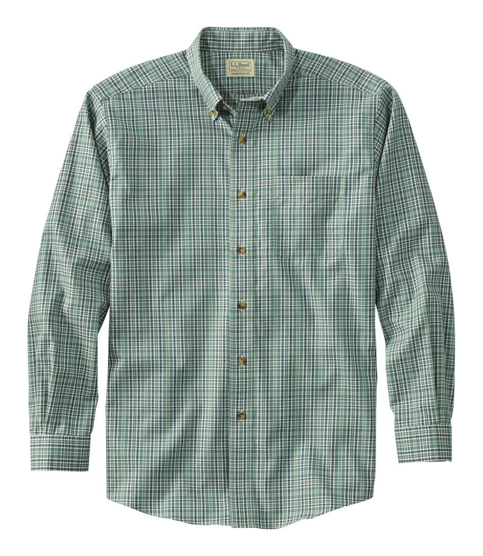 Men's Wrinkle-Free Twill Sport Shirt, Traditional Fit Plaid | L.L. Bean