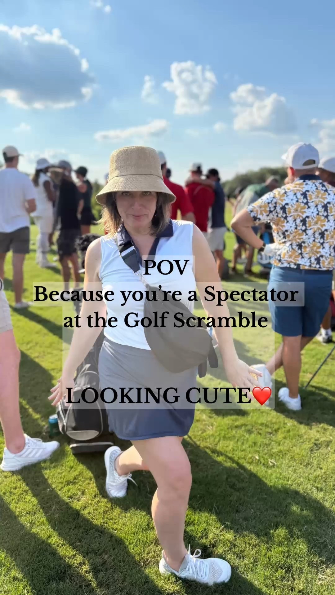 When you play golf, but today you chose just to be a spectator. Still gotta look cute in my golf fit!  Let’s talk about this crossbody belt bag, it’s the cutest, largest storage without feeling bulky and fabric that stays pristine no matter what you’re doing bag that I’ve ever owned. It’s a must have for any adventure that you’re going on!


#golf #golfoutfit #girlgolf

#LTKStyleTip #LTKActive #LTKFindsUnder50