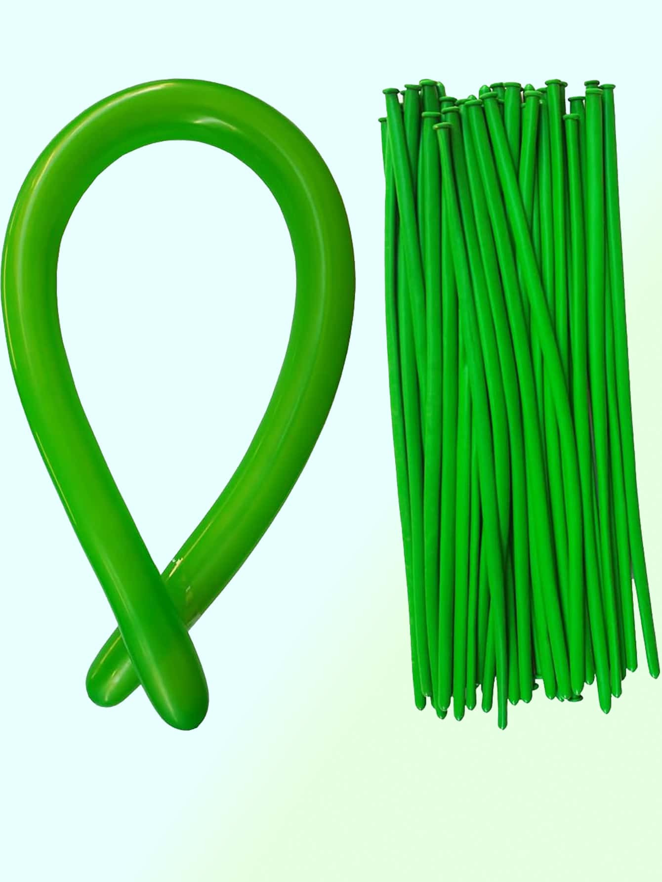 100pcs 1.8g 260Q Balloons Green Long Balloon Clear Skinny Twisting Ball Magic Clown Balloons for ... | SHEIN