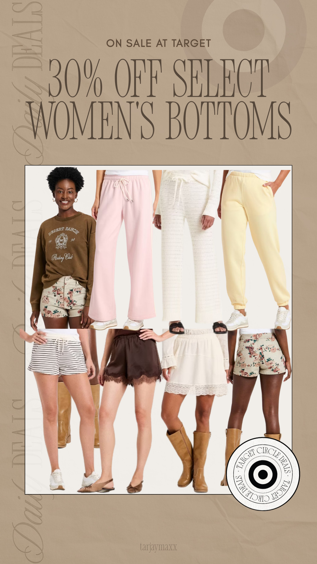 30% off women’s bottoms at target! A mix of lounge, denim, and easy spring pieces that are actually worth grabbing while they’re marked down.
spring outfits 2026, easter dress women, easter outfits women, date night outfits, easter basket ideas, vacation outfits beach, spring dresses, plus size fashion, work outfits, country concert outfits, target bottoms, spring outfits, lounge sets, casual outfits, everyday style 

 #LTKgrwm #LTKootd #LTKWorkwear