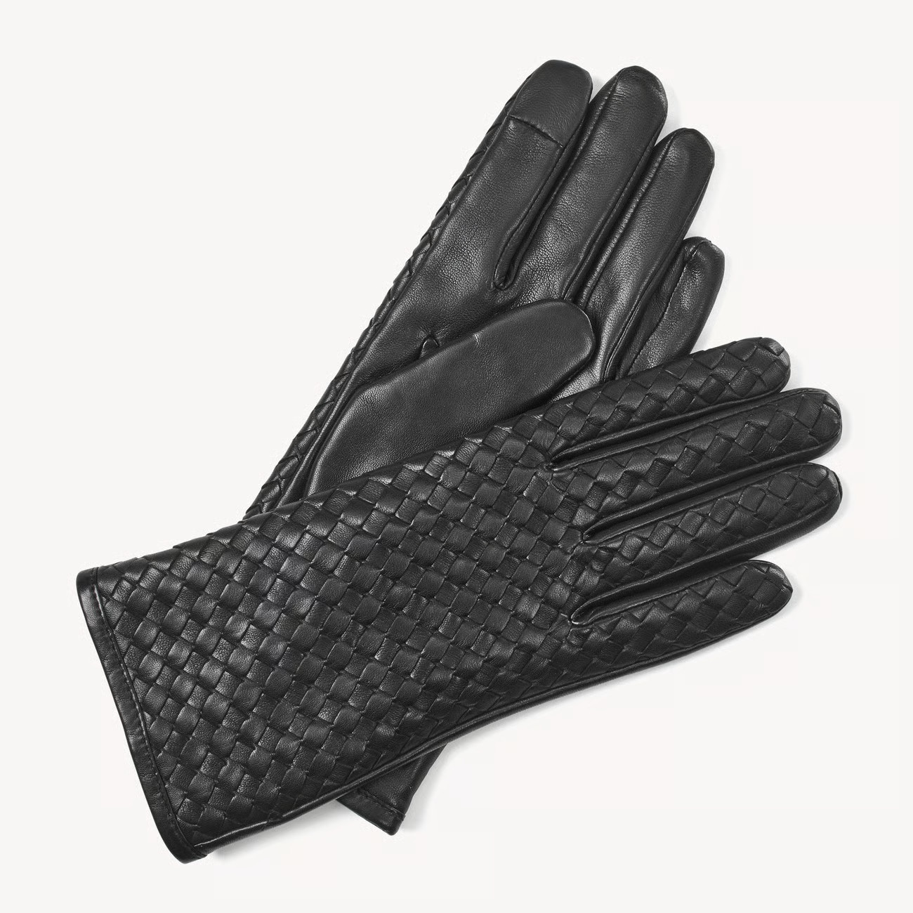 Women's Woven Leather Gloves

        
            
            Black Nappa | Aspinal of London US