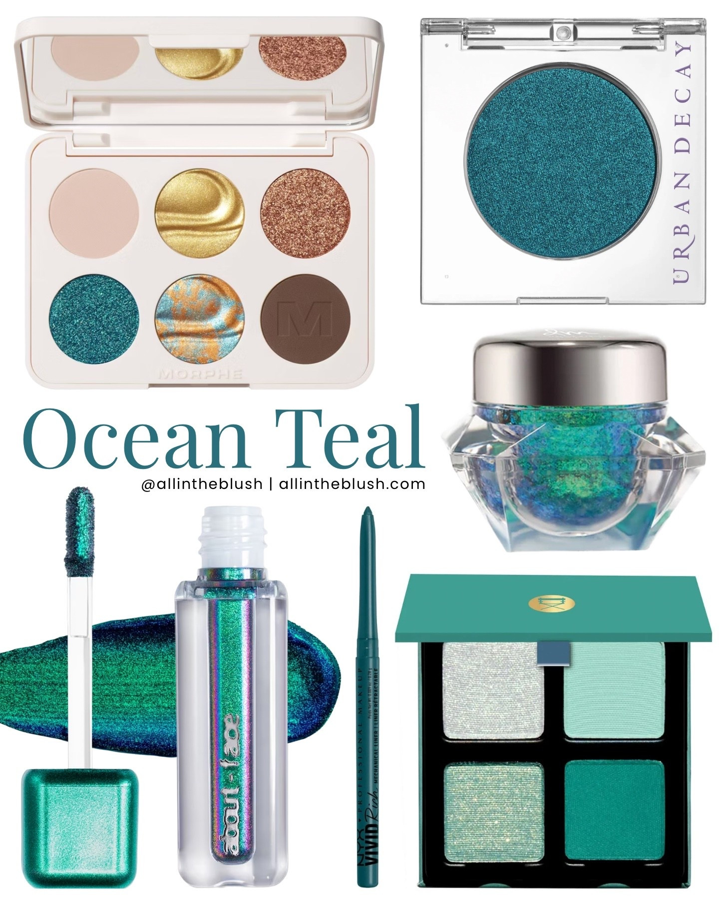 Ocean Teal inspired beauty mood board🐬

#LTKgrwm #LTKBeauty #LTKootd