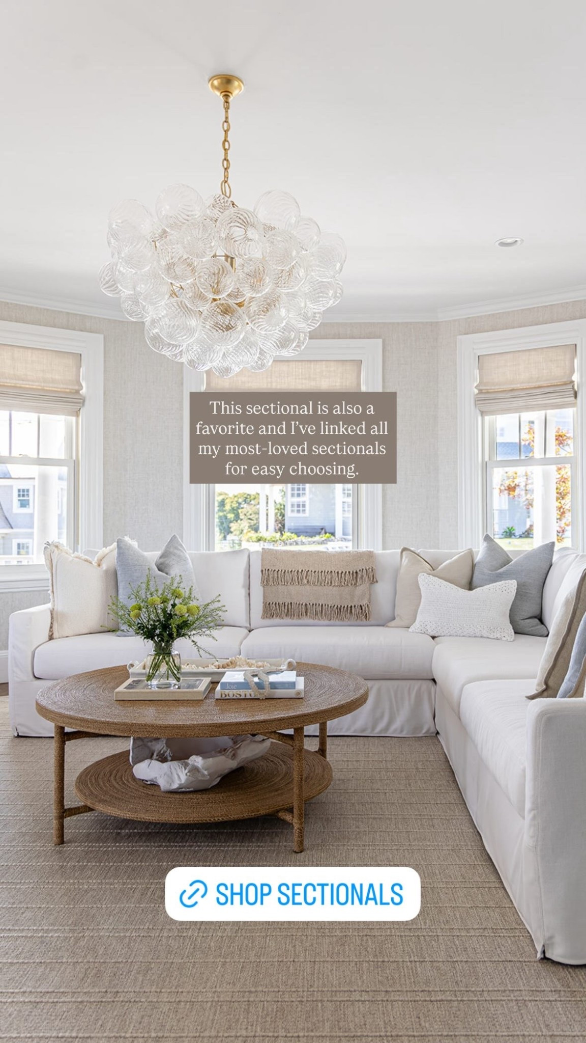 This sectional is also a favorite and I’ve linked all my most-loved sectionals for easy choosing.