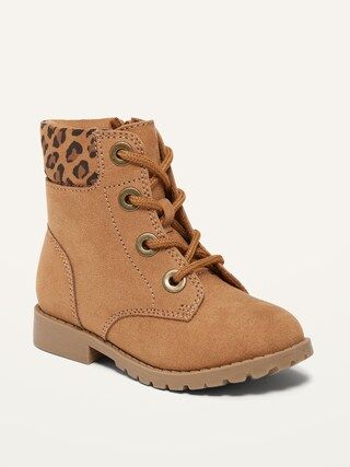 Faux-Suede Lace-Up Boots for Toddler Girls | Old Navy (US)