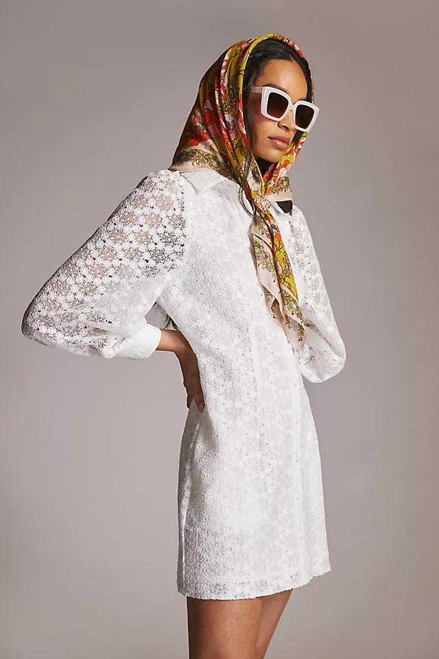 Lace Mini Shirtdress | Anthropologie (US)