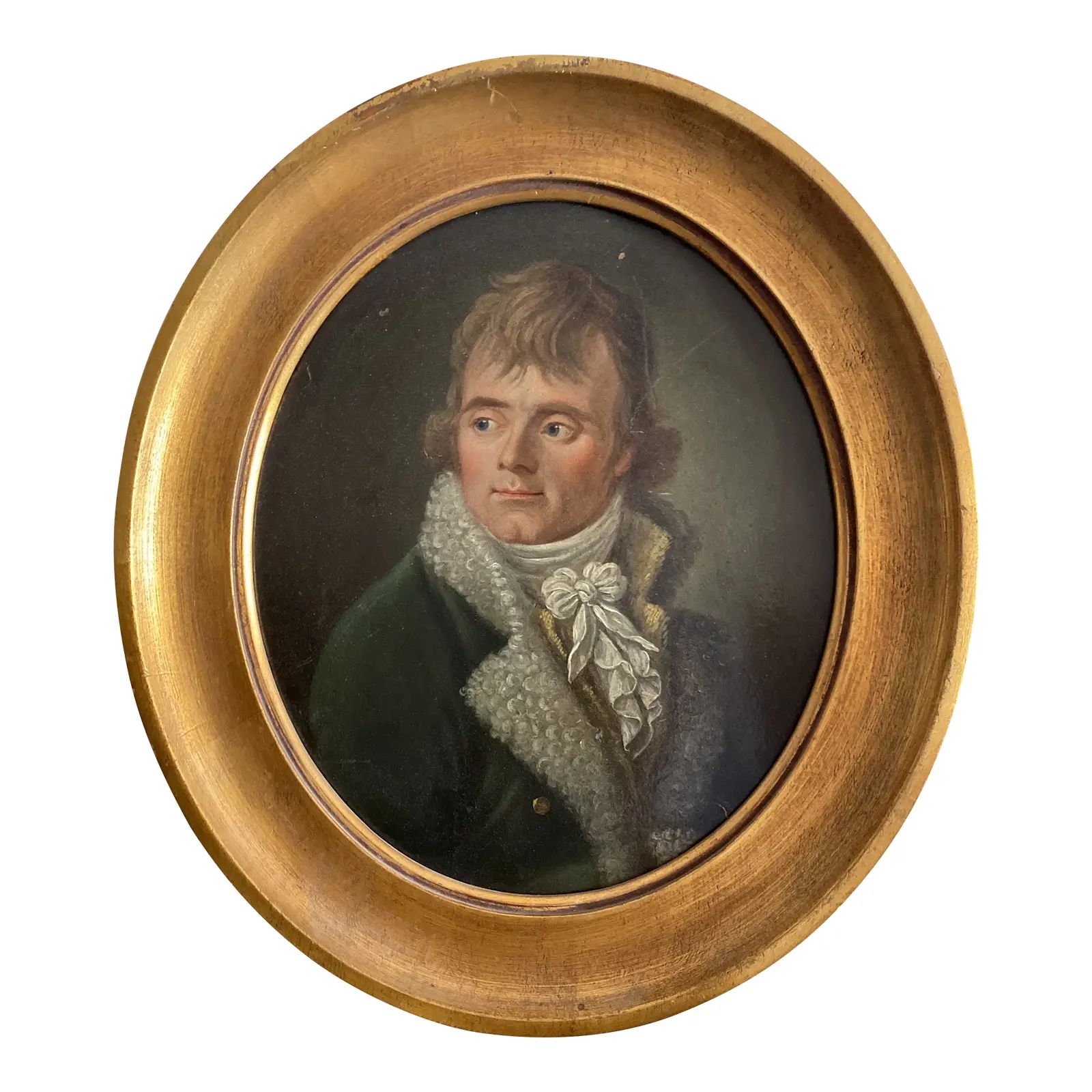 Late 20th Century English Portrait Oil Painting, Framed | Chairish