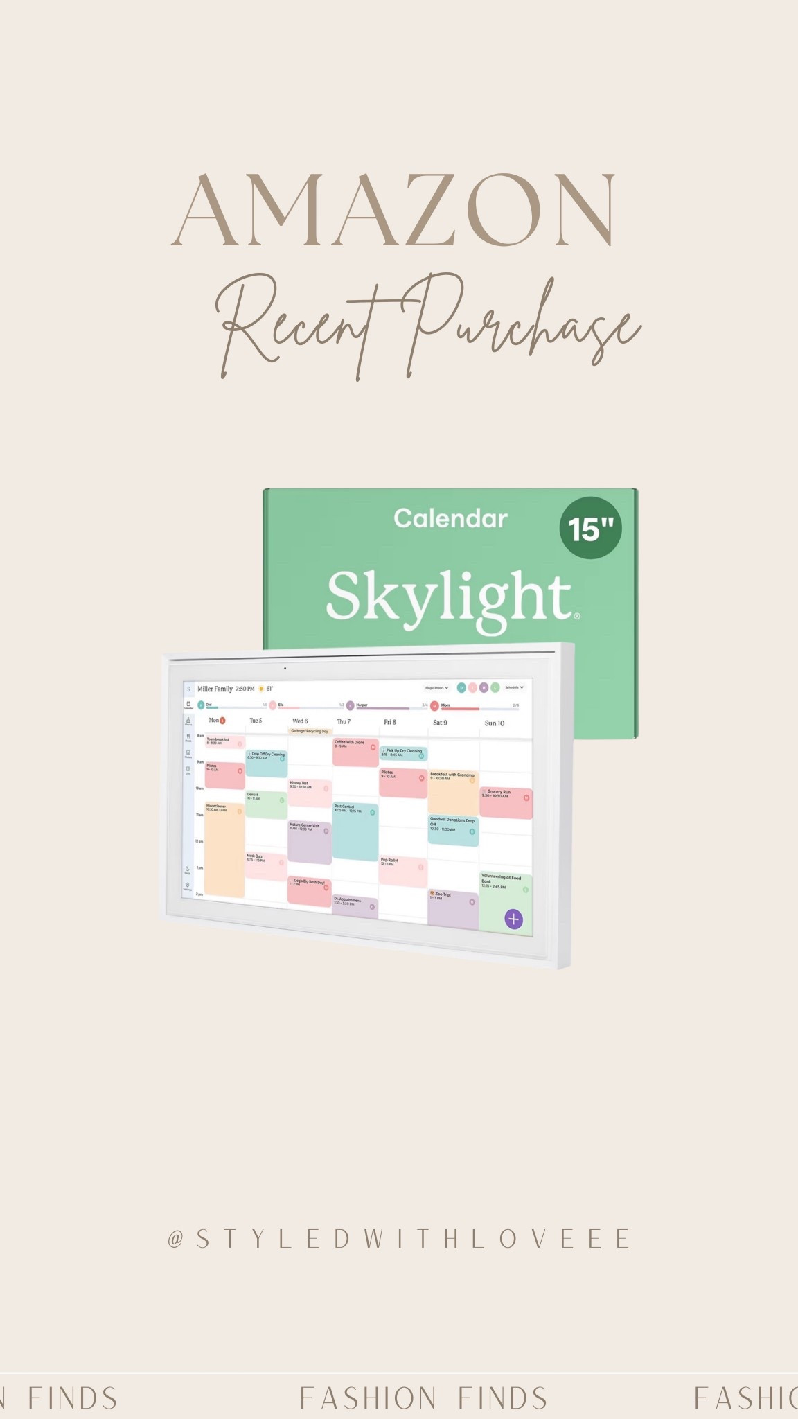Shop my recently purchased Skylight calendar! Helps me become organized in my daily life. 

 #LTKselfcare #LTKstorytime #LTKvlog