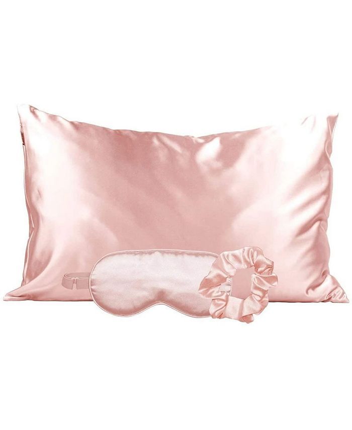 Kitsch Satin Sleep 3pc Gift Set with Pillowcase, Eye Mask, and Scrunchie & Reviews - Sheets & Pil... | Macys (US)