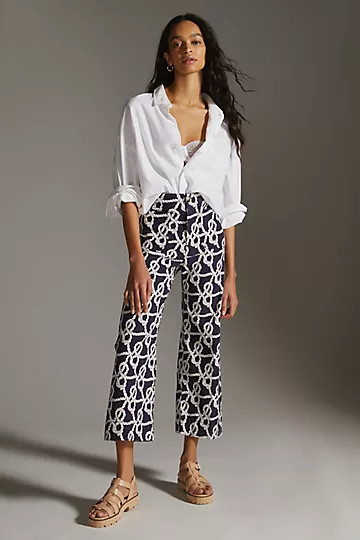 Maeve The Colette Cropped Wide-Leg Pants | Anthropologie (US)