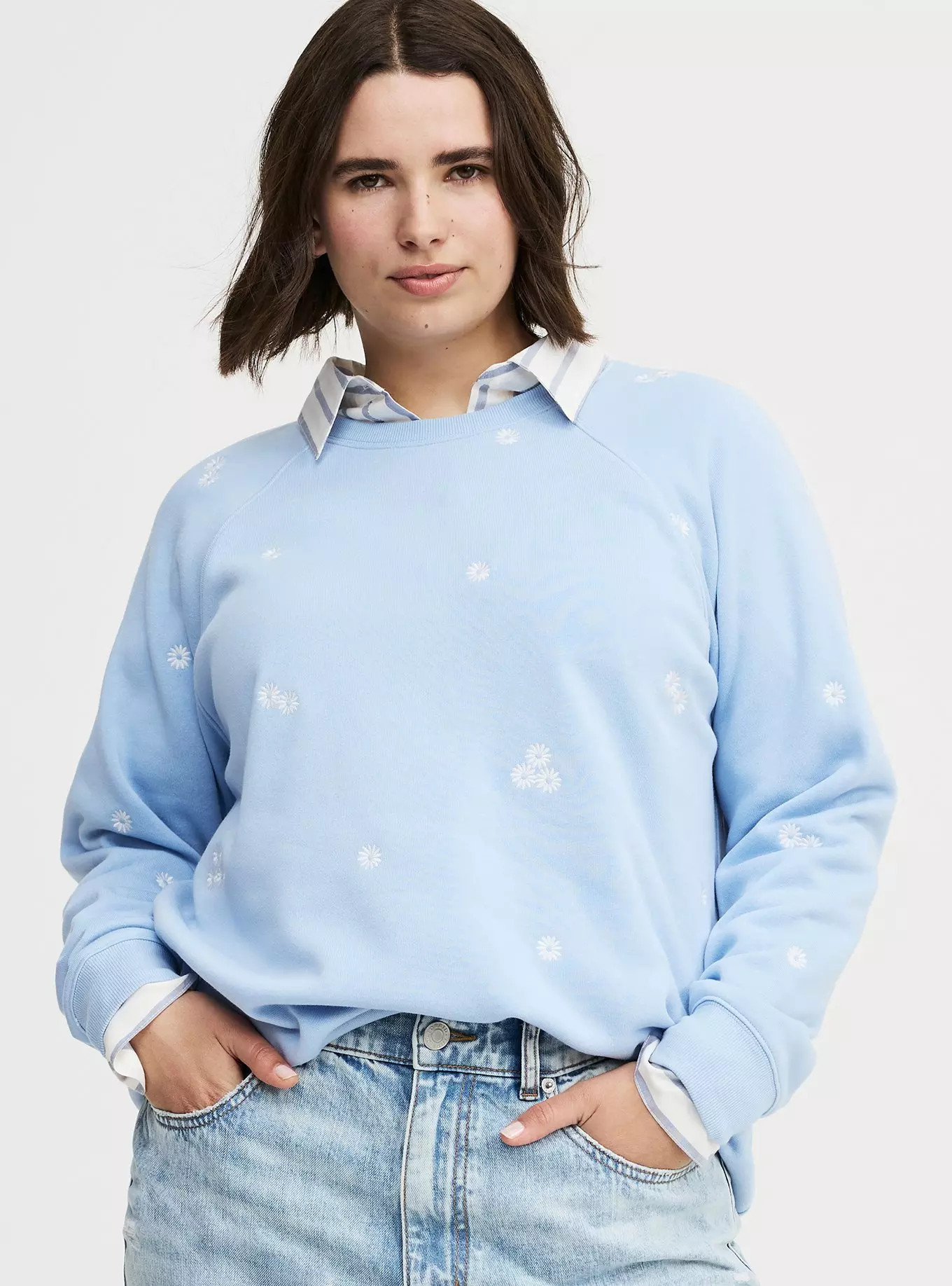 Cozy Fleece Raglan Sweatshirt | Torrid (US & Canada)