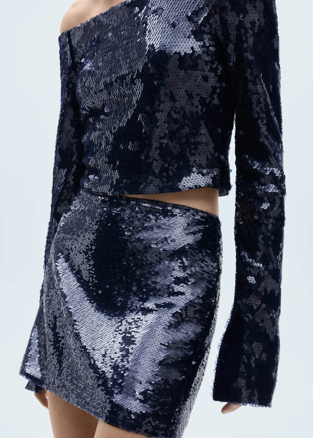 Sequin miniskirt - Women | MANGO United Kingdom | MANGO (UK)