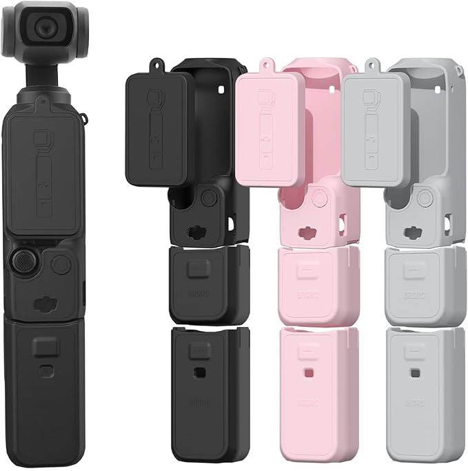 Pocket 3 Silicone Cover, Protective Case Lens Protector Scratch-Resistant Sleeve Skin Compatible ... | Amazon (US)