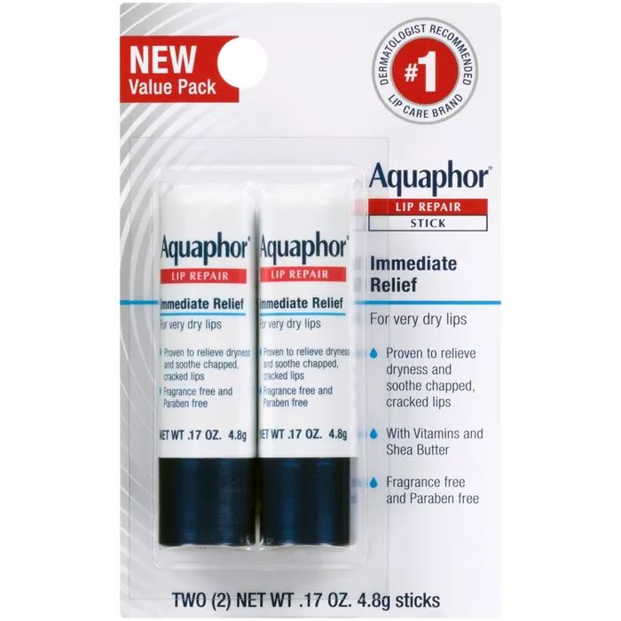 Aquaphor Lip Balm Repair Stick - 2ct - 0.17oz | Target