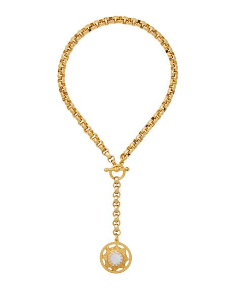 BRINKER & ELIZA Verona Medallion Y-Necklace | Neiman Marcus