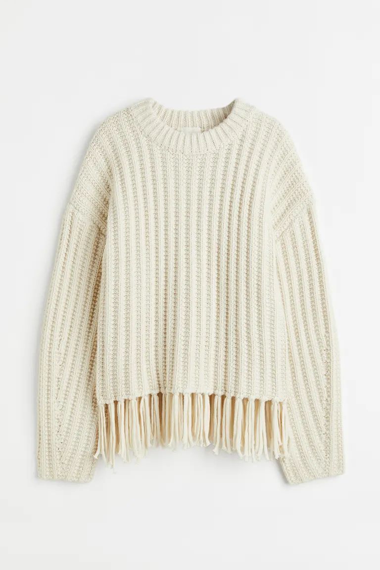 Fringe-trimmed Sweater | H&M (US)