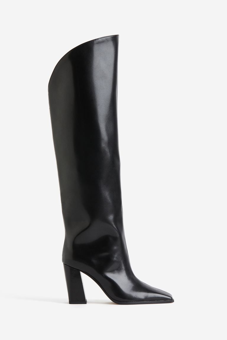 Over-the-knee Boots - Black - Ladies | H&M US | H&M (US + CA)