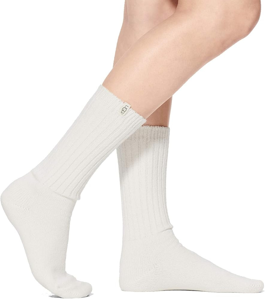 UGG Women's Rib Knit Slouchy Crew Sock | Amazon (US)