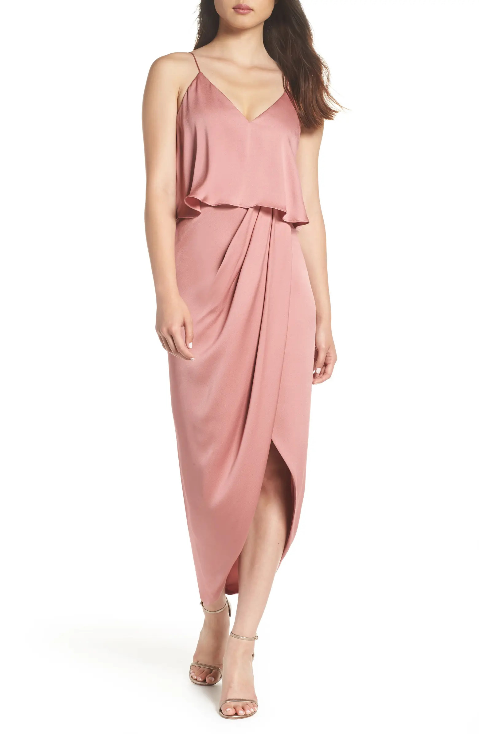 Luxe Frill Tulip Hem Maxi Dress | Nordstrom