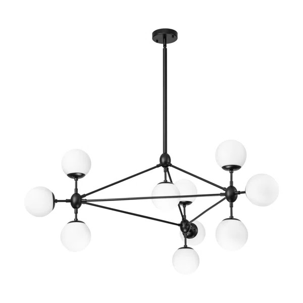Blazice 10 - Light Unique Sphere Chandelier Modern Glass Bubble Chandelier | Wayfair North America