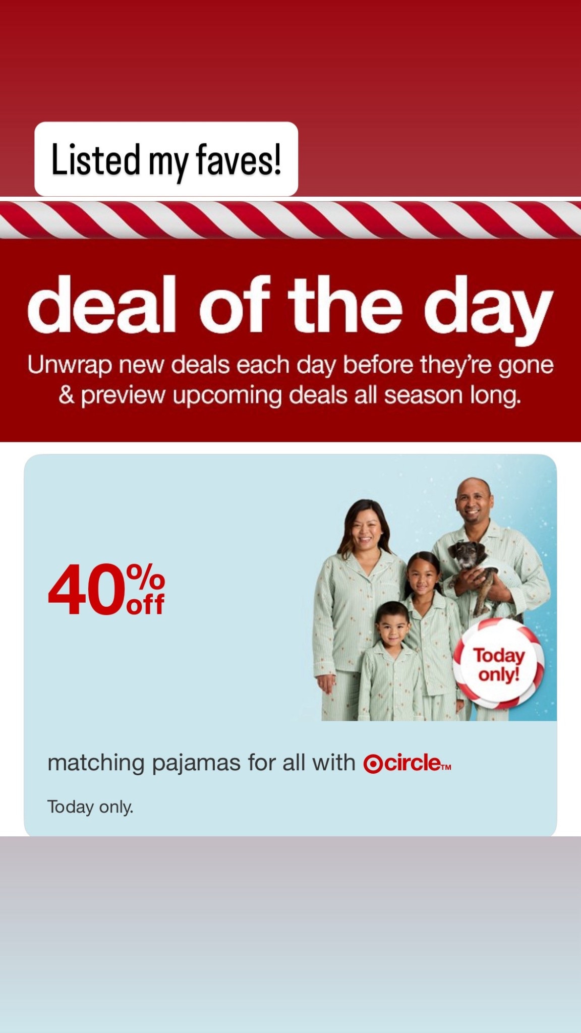 Deal of the day!
Family matching pajamas for Christmas!
Target

#LTKKids #LTKFamily #LTKHoliday