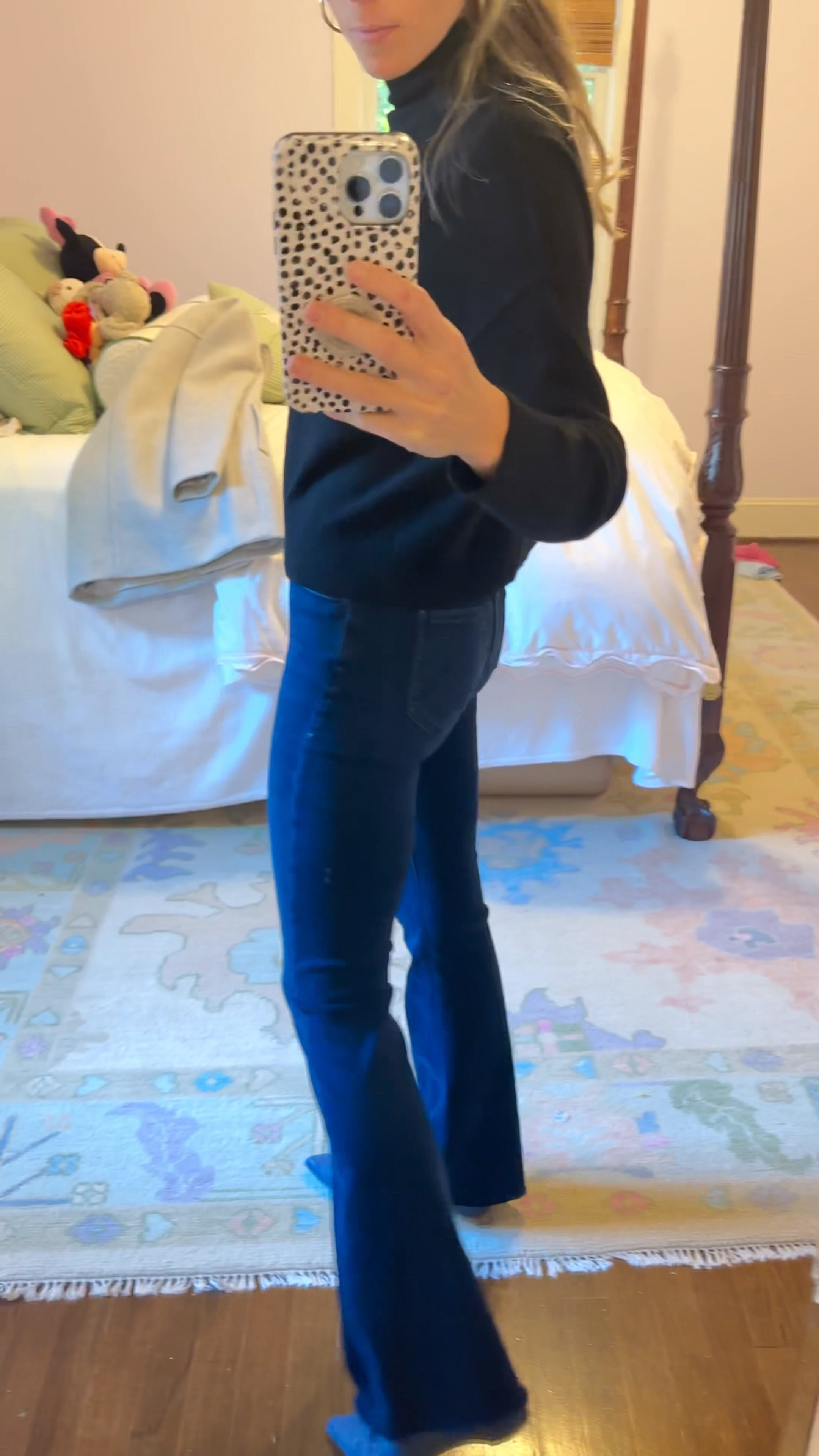 I was looking for a dressier bootcut Jean that I could wear with flats. After trying on what felt like the entire store, I landed on these dark wash Mother jeans. I wore them the other day and got lots of questions about them! What do you think? 

#LTKStyleTip #LTKShoeCrush #LTKTravel