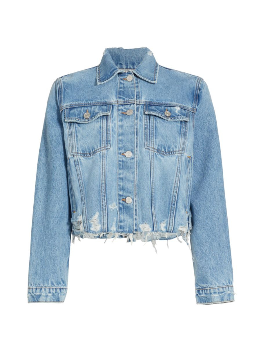 Destroyed Vintage Denim Jacket | Saks Fifth Avenue