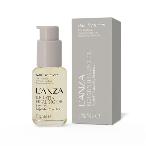 L'ANZA Keratin Healing Oil Hair Treatment Repairs Dry, Damaged Hair, Split Ends, Smooths Flyaways, Adds Silky Shine, Color Safe Anti Frizz, Heat & UV Protection Anti-Humidity, Sulfate Free | Amazon (US)