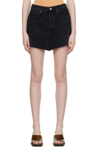 Black Parker Denim Miniskirt | SSENSE